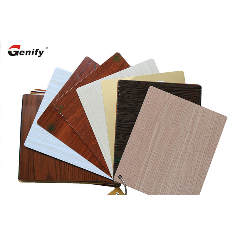 Bobinas de aluminio recubiertas de grano de madera recubiertas de alta calidad genify 